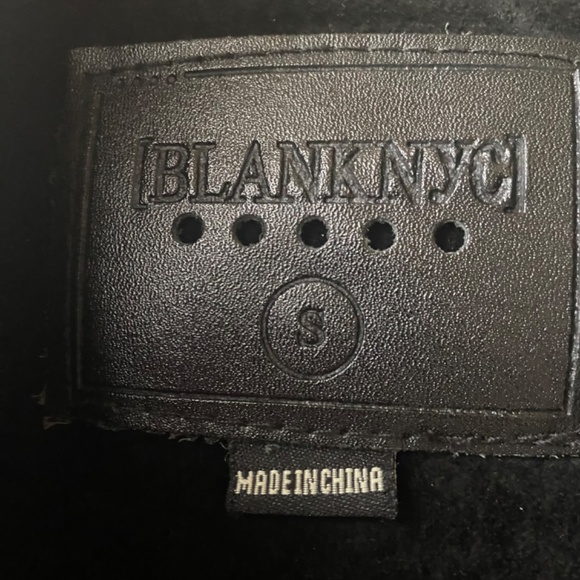 BLANKNYC* Genuine Suede Black Moto Jacket - Picture 4 of 7